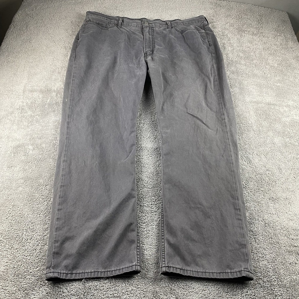 Levis 514 Straight Jeans Mens 42x30 Gray Mid Rise Denim 100% Cotton‎